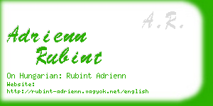 adrienn rubint business card